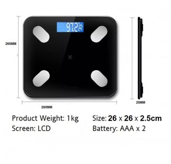 OSUKI Body Weight Scale Digital Android/iOS (FREE Battery)